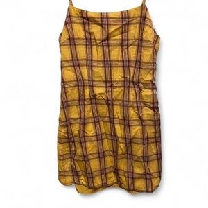 BB Dakota Yellow Plaid Dress